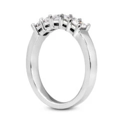 Thin 14K White Gold Diamond Designer Engagement Ring Band 0.50ct 11 Thin 14K White Gold Diamond Designer Engagement Ring Band 0.50ct -H'Hen Sale Store 14k gold diamond designer engagement ring band 050ct p 28790 back white