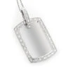 14K White Gold Diamond Dog Tag Military Pendant 0.70ct -H'Hen Sale Store 14k gold diamond dog tag military pendant 070ct p 6989 wh