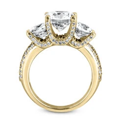 14K White Gold Diamond Engagement Ring Mounting 0.87ct -H'Hen Sale Store 14k gold diamond engagement ring mounting 087ct p 23906 additional yellow