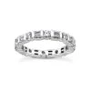 14K White Gold Diamond Eternity Band 3.20ct