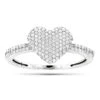 14K White Gold Diamond Heart Ring For Women 0.39ct -H'Hen Sale Store 14k gold diamond heart ring 039ct p 42967 wh