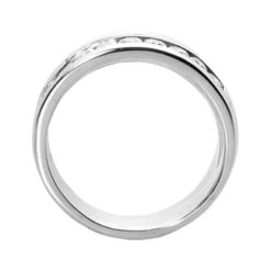 14K White Gold Diamond Men's Wedding Band 0.45ct 8 14K White Gold Diamond Men's Wedding Band 0.45ct -H'Hen Sale Store 14k gold diamond mens wedding band 045ct p 25605 back white 20220426