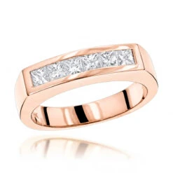 14K Yellow Gold Diamond Men's Wedding Band 0.60ct 4.5mm 10 14K Yellow Gold Diamond Men's Wedding Band 0.60ct 4.5mm -H'Hen Sale Store 14k gold diamond mens wedding band 060ct p 25552 ro