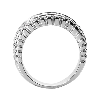 14K White Gold Diamond Men's Wedding Band 1.36ct 5 14K White Gold Diamond Men's Wedding Band 1.36ct - Image 3
