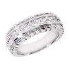 14K White Gold Diamond Men's Wedding Band 1.36ct -H'Hen Sale Store 14k gold diamond mens wedding band 136ct p 25613 white 20220426