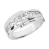 14K White Gold Diamond Men's Wedding Band 1.42ct 1 14K White Gold Diamond Men's Wedding Band 1.42ct -H'Hen Sale Store 14k gold diamond mens wedding band 142ct p 25617 white 20220426