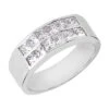 14K White Gold Diamond Men's Wedding Band 2.04ct -H'Hen Sale Store 14k gold diamond mens wedding band 204ct p 25553 white 20220426