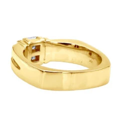 14K White Gold Diamond Men's Wedding Ring 0.60ct 6mm -H'Hen Sale Store 14k gold diamond mens wedding ring 060ct p 25539 backye