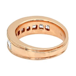 14K Yellow Gold Diamond Men's Wedding Ring 2.43ct 19 14K Yellow Gold Diamond Men's Wedding Ring 2.43ct -H'Hen Sale Store 14k gold diamond mens wedding ring 243ct p 25590 backro