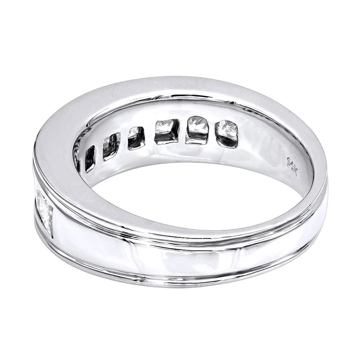 14K Yellow Gold Diamond Men's Wedding Ring 2.43ct 6 14K Yellow Gold Diamond Men's Wedding Ring 2.43ct - Image 4