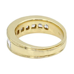 14K Yellow Gold Diamond Men's Wedding Ring 2.43ct 18 14K Yellow Gold Diamond Men's Wedding Ring 2.43ct -H'Hen Sale Store 14k gold diamond mens wedding ring 243ct p 25590 backye