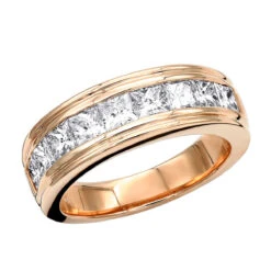 14K Yellow Gold Diamond Men's Wedding Ring 2.43ct 16 14K Yellow Gold Diamond Men's Wedding Ring 2.43ct -H'Hen Sale Store 14k gold diamond mens wedding ring 243ct p 25590 ro