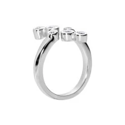 14K White Gold Diamond Right Hand Women's Ring 0.4ct 8 14K White Gold Diamond Right Hand Women's Ring 0.4ct -H'Hen Sale Store 14k gold diamond right hand womens ring 030ct p 29760 back white