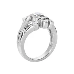 14K White Gold Diamond Right Hand Women's Ring 0.62ct -H'Hen Sale Store 14k gold diamond right hand womens ring 062ct p 29725 back white