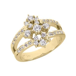 14K White Gold Diamond Right Hand Women's Ring 0.66ct 7 14K White Gold Diamond Right Hand Women's Ring 0.66ct -H'Hen Sale Store 14k gold diamond right hand womens ring 066ct p 29796 yellow