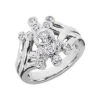 14K White Gold Diamond Right Hand Women's Ring 0.70ct -H'Hen Sale Store 14k gold diamond right hand womens ring 070ct p 29726 white