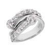 14K White Gold Diamond Right Hand Women's Ring 1.76ct