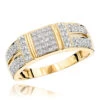 14K Yellow Gold Diamond Ring W Round Princess Diamonds 0.85ct