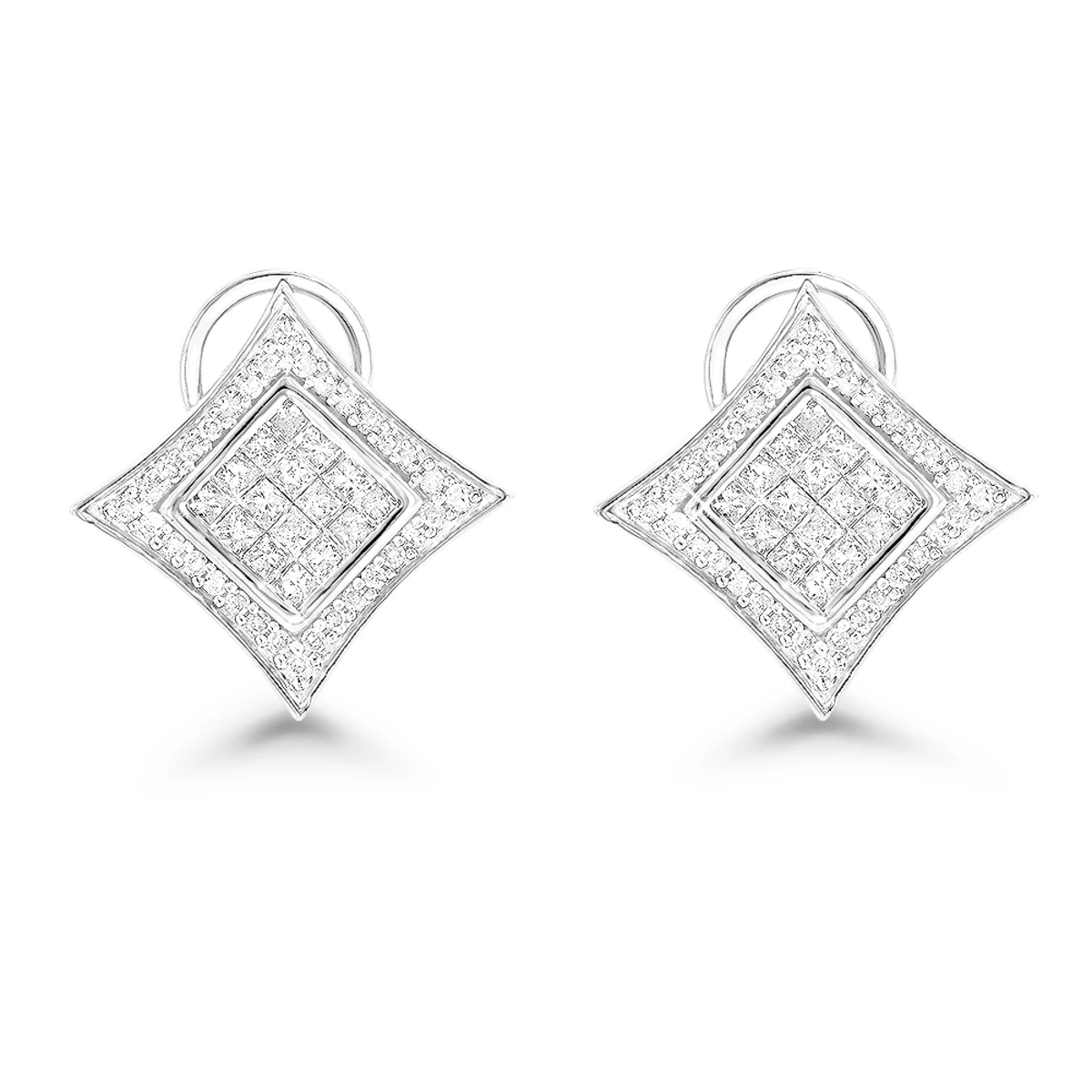 14K Yellow Gold Diamond Stud Earrings 1ct 4 14K Yellow Gold Diamond Stud Earrings 1ct - Image 2