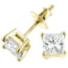 14K Yellow Gold Princess Cut Diamond Studs 0.33ct 2 14K Yellow Gold Princess Cut Diamond Studs 0.33ct -H'Hen Sale Store 14k gold diamond studs princess cut diamonds 033ct p 5649