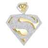 14K Yellow Gold Diamond Superman Pendant For Men 4.5ct -H'Hen Sale Store 14k gold diamond superman pendant charm 450ct p 47 ye