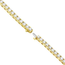 14K Yellow Gold Women's Diamond Tennis Bracelet Round Diamonds 9.72ct 12 14K Yellow Gold Women's Diamond Tennis Bracelet Round Diamonds 9.72ct -H'Hen Sale Store 14k gold diamond tennis bracelet round diamonds 972ct p 255 backye