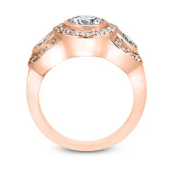 14K White Gold Diamond Three Stone Engagement Ring 1.42ct 17 14K White Gold Diamond Three Stone Engagement Ring 1.42ct -H'Hen Sale Store 14k gold diamond three stone engagement ring 142ct p 24742 additional rose