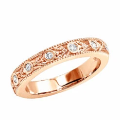 Thin 14K White Gold Diamond Unique Engagement Band 0.14ct 1/8in (3mm) 14 Thin 14K White Gold Diamond Unique Engagement Band 0.14ct 1/8in (3mm) -H'Hen Sale Store 14k gold diamond unique engagement band 014ct p 24247 ro