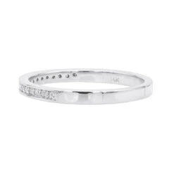 Thin Diamond Wedding Stackable Ring For Women 14K White Gold 0.21ct -H'Hen Sale Store 14k gold diamond unique engagement band 021ct p 23759 backwh