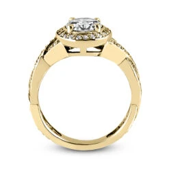 14K White Gold Diamond Unique Engagement Ring 0.86ct 5/16 In (8mm) -H'Hen Sale Store 14k gold diamond unique engagement ring 086ct p 22443 additional yellow