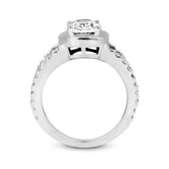 14K White Gold Diamond Unique Engagement Ring 1.10ct -H'Hen Sale Store 14k gold diamond unique engagement ring 110ct p 24187 additional white