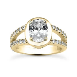 14K White Gold Diamond Unique Engagement Ring 1.10ct -H'Hen Sale Store 14k gold diamond unique engagement ring 110ct p 24187 yellow 20220426