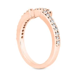 14K White Gold Diamond Unique Engagement Ring Set 0.94ct -H'Hen Sale Store 14k gold diamond unique engagement ring set 094ct p 23481 additional rose 3