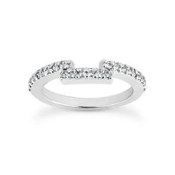 14K White Gold Diamond Unique Engagement Ring Set 0.94ct -H'Hen Sale Store 14k gold diamond unique engagement ring set 094ct p 23481 additional white 2
