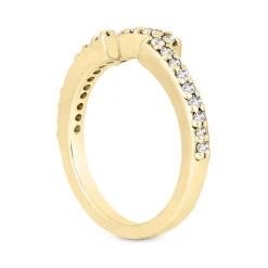 14K White Gold Diamond Unique Engagement Ring Set 0.94ct -H'Hen Sale Store 14k gold diamond unique engagement ring set 094ct p 23481 additional yellow 3