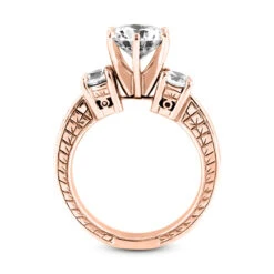 14K White Gold Diamond Vintage Engagement Ring 0.70ct 2.81mm 17 14K White Gold Diamond Vintage Engagement Ring 0.70ct 2.81mm -H'Hen Sale Store 14k gold diamond vintage engagement ring 070ct p 24398 additional rose