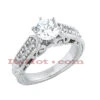 14K White Gold Diamond Vintage Engagement Ring 0.82ct -H'Hen Sale Store 14k gold diamond vintage engagement ring 082ct p 24438