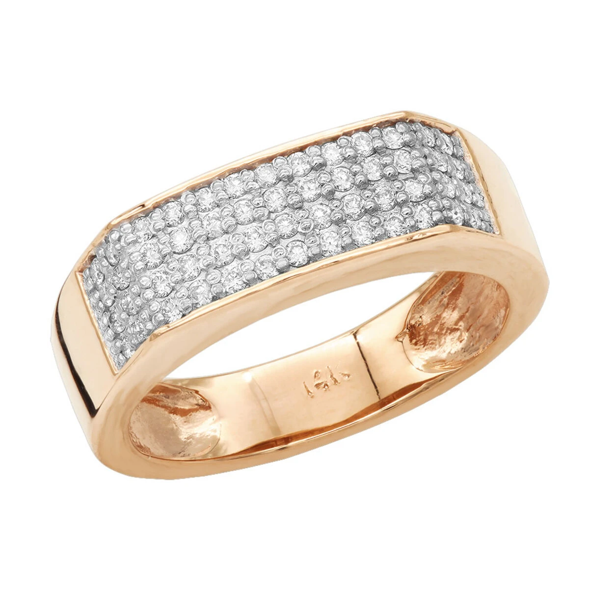 14K Black Plated Gold Diamond Wedding Bands Collection Piece .58ct 6 14K Black Plated Gold Diamond Wedding Bands Collection Piece .58ct - Image 4