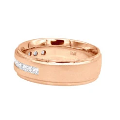 14K White Gold Diamond 0.75ct Comfort Fit Wedding Ring -H'Hen Sale Store 14k gold diamond wedding rings collection piece 75ct p 6649 backro