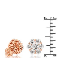 14K White Gold Earrings Round Diamond Clusters 3.5ct 12 14K White Gold Earrings Round Diamond Clusters 3.5ct -H'Hen Sale Store 14k gold earrings round diamond clusters 395ct p 5912 rulerro