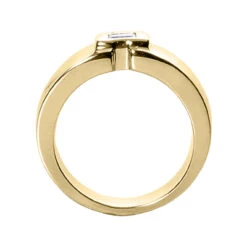 14K White Gold Emerald Cut Diamond Men's Wedding Band 0.25ct 9 14K White Gold Emerald Cut Diamond Men's Wedding Band 0.25ct -H'Hen Sale Store 14k gold emerald cut diamond mens wedding band 025ct p 25551 back yellow 20220426