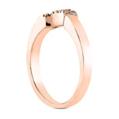 Thin 14K White Gold Engagement Diamond Ring Band 0.06ct -H'Hen Sale Store 14k gold engagement diamond ring band 006ct p 23093 back rose 20220426