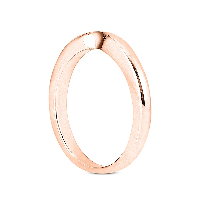 Thin 14K White Gold Wedding Ring Band 2.3mm 8 Thin 14K White Gold Wedding Ring Band 2.3mm - Image 6