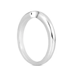 14K White Gold Thin Contour Wedding Ring Band 2.3mm 11 14K White Gold Thin Contour Wedding Ring Band 2.3mm -H'Hen Sale Store 14k gold engagement ring band p 23110 back white 20220426