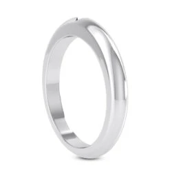 2.3mm Thin 14K White Gold Wedding Band -H'Hen Sale Store 14k gold engagement ring band p 24958 back white 20220426