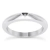 2.3mm Thin 14K White Gold Wedding Band