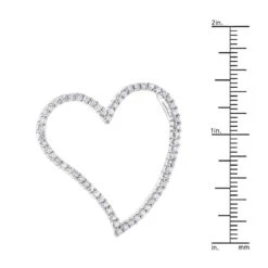 14K White Gold Floating Diamond Heart Pendant 1.25ct 13 14K White Gold Floating Diamond Heart Pendant 1.25ct -H'Hen Sale Store 14k gold floating diamond heart pendant 146ct p 5921 rulerwh