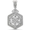 14K White Gold Flower Diamond Pendant 0.99ct 2 14K White Gold Flower Diamond Pendant 0.99ct -H'Hen Sale Store 14k gold flower diamond pendant 099ct p 27304 white 20220426