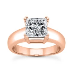 14K White Gold Four-Prong Engagement Ring Mounting 2.76mm -H'Hen Sale Store 14k gold four prong engagement ring mounting p 23162 rose 20220426