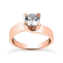 14K White Gold Four-Prong Solitaire Engagement Ring 1.25ct 4.45mm -H'Hen Sale Store 14k gold four prong solitaire engagement ring 125ct p 23255 rose 20220426